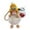 Ginger, variant on Ginger Plush Doll Keychain with Eternal Flower Design, Stylish Plush Doll Wear Knitted Hat Pendant, Keychain Accessory for Fashion Bag Charm & Gift Ornament