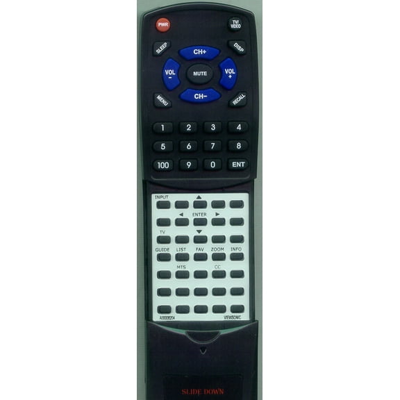 Replacement Remote for Viewsonic A-00008204, RC00161P, NX1932W, VT1930, NX2232W, N1930W, N2230W, VT2430