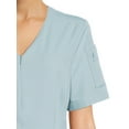 thumbnail image 4 of ClimateRight by Cuddl Duds Scrubs Women’s and Women's Plus Zip Neck Woven Tulip Hem Top, 4 of 5