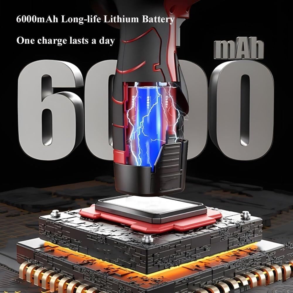 Cordless Grinder Handheld Cutter Kit - 28000rpm Mini Electric Angle Grinding Tool with Batteries and 6-Cutting Discs