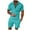 Cyan, variant on Men's Spring Summer 2-Piece Tracksuit, Short Sleeve Polo Shirt and Shorts, Casual Sport Suit For Hot Weather Outdoor Activities,Yellow,M