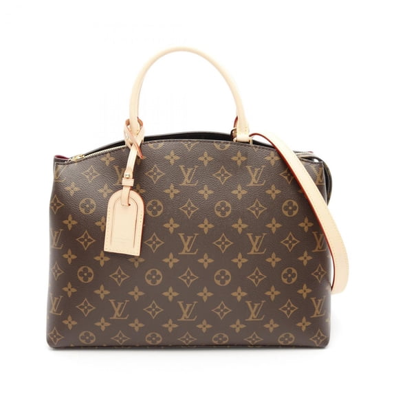 Pre-Owned LOUIS VUITTON Grand Palais MM Handbag Coated Canvas Leather Monogram... (Good)