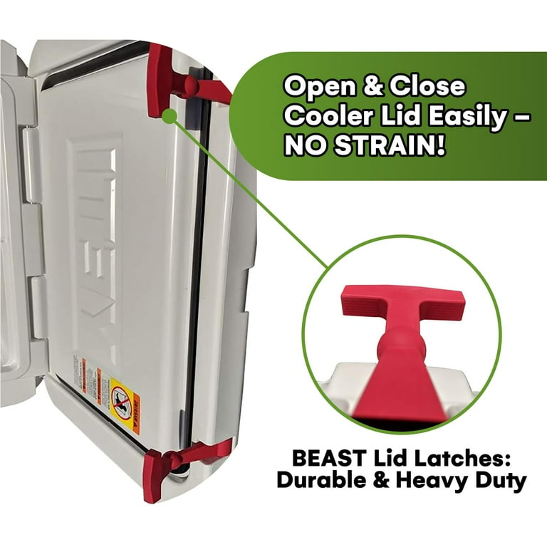 Beast Cooler Accessories Pack Replacement Lid Latches Compatible