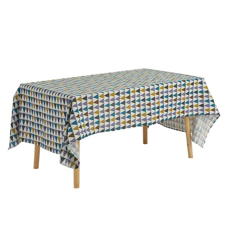 

uxcell Rectangle Tablecloth Wrinkle-Resistant Washable Polyester Table Cover for Kitchen or Dining 55x55 Inch Colorful C49