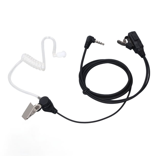 Auricular De Radio, Conector De 3,5 Mm, Tubo Acústico, Auricular En Forma De G, Vástago Giratorio, Transferencia De Sonido Transparente, Cable Reforzado De TPU Para