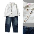thumbnail image 3 of Niños Niños Niños Camisa De Algodón De Manga Larga Tops Jeans Pantalones Ropa Outfit-119316.03 Likrtyny Caballero, 3 of 9