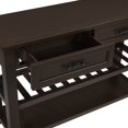 thumbnail image 6 of WEGFTDUOP Retro Pine Wood Console Table with 2 Drawers & Open Shelves - Solid Wood Entryway Table for Living Room and Hallway, 6 of 7