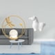 thumbnail image 2 of Estatua de bola de cristal,Estatuas de bolas de cristal para decoración del hogar,escritorio interior,Escultura de bola de cristal Figura de hierro Decoración,Estatua del caballo,Estatua de, 2 of 8