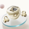 thumbnail image 6 of Clip On Open Ear Headphones Wireless Earbuds,LED Digital Display Charging Case,Long Battery Life Bluetooth Headphones,Comfortable All Day Wearing Headset,Stereo Sound Quality Sports Earphones, 6 of 6