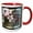 Red/White, variant on 3drose, Mothers Are Gifts Spring Cherry Blossom Floral- Flowers, 15oz Mug
