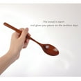 thumbnail image 4 of 1PCS Wooden Cooking Spoons, Wooden Spoons for Cooking, Wood Kitchen Utensil, 9.25 Inch Wooden Mixing Spoons for Nonstick Cookwares, Comfort Grip, Durable for Kitchen, Cooking, 4 of 5