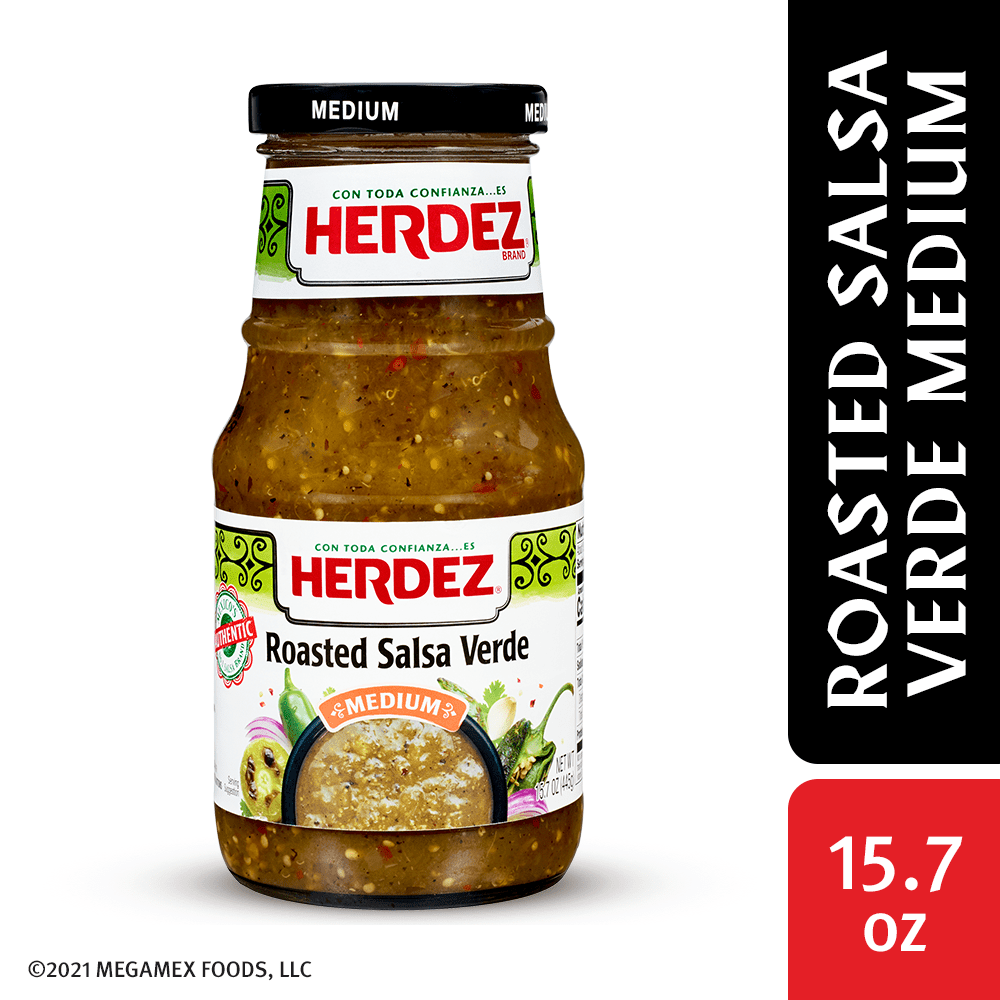 Herdez Roasted Salsa Verde, Medium, 15.7 Oz