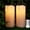 D4" x H8"8", variant on Outdoor Flameless Candles Operated with Remote Timer, Large Flickering LED Pillar Candles for Indoor Outdoor Lanterns, Won't melt, Long-Lasting(White, Set of 2) D4 x H8 8"