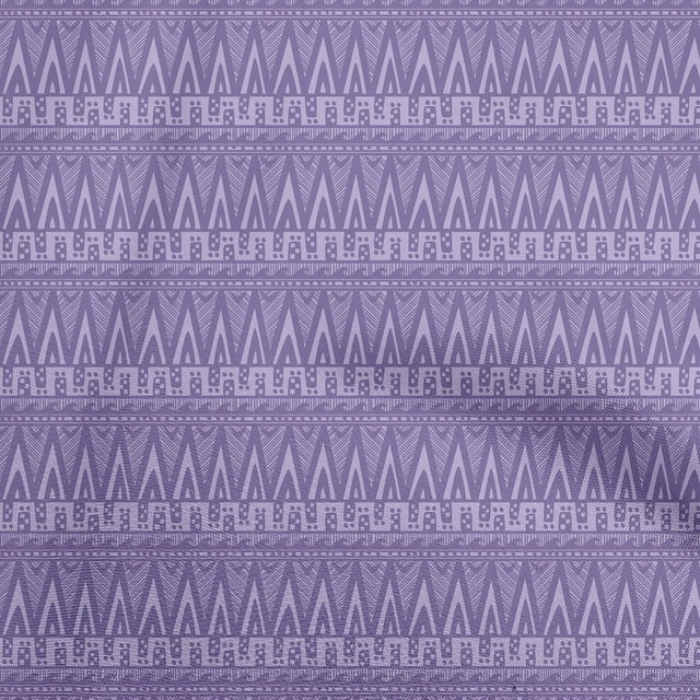 oneOone Polyester Spandex Medium Purple Fabric Tribal Sewing Craft Projects Fabric Prints By Yard 56 Inch Wide