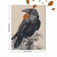 thumbnail image 3 of Qisvanset Black Raven Canvas Print 12x16 Inch Bar Hallway Decor, 3 of 8