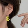 thumbnail image 4 of Earrings for Everyday Style Dollar Sign Shape Jewelry with Acrylic Fusion in Modern Hop for All Genders on Platform Competitive Analysis, 4 of 6
