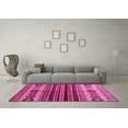 thumbnail image 3 of Ahgly Company Indoor Square Abstract Pink Contemporary Area Rugs, 5' Square, 3 of 4