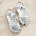 thumbnail image 5 of Newborn Kid Girl Leather Princess Sandals Soft Crib Shoes Toddler Prewalker, 5 of 5