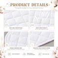 thumbnail image 4 of 6 Pcs Cotton Bra Liners Boob Sweat Pads 3 Layer Rectangle Under Bra Pads Sweat Liners for Women Sweating Supplies White, 4 of 6
