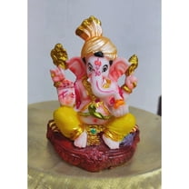 Lord Ganesha Statue Ganpati Idol Sculpture Elephant God Ganesha Figurine God of Success New Beginning Hindu God Statue Ganpati Murti in resin Small Ganesha For Car Dashboard Decor - AtoZ India Cart