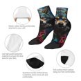 thumbnail image 5 of Pofeuu Vintage Wolf Warrior Print 30cm Socks, Adult Running Hiking Socks for Youth and Adult, 5 of 7