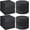 48 Pcs, variant on 48 PCS Slate Coasters Bulk, Laser Engraving Blanks Material for Engraver, 4 Inch 24 PCS Natural Square, 24 PCS Round Black Stone Coasters for Drinks, Gifts, Wedding Party, Decor, Christmas
