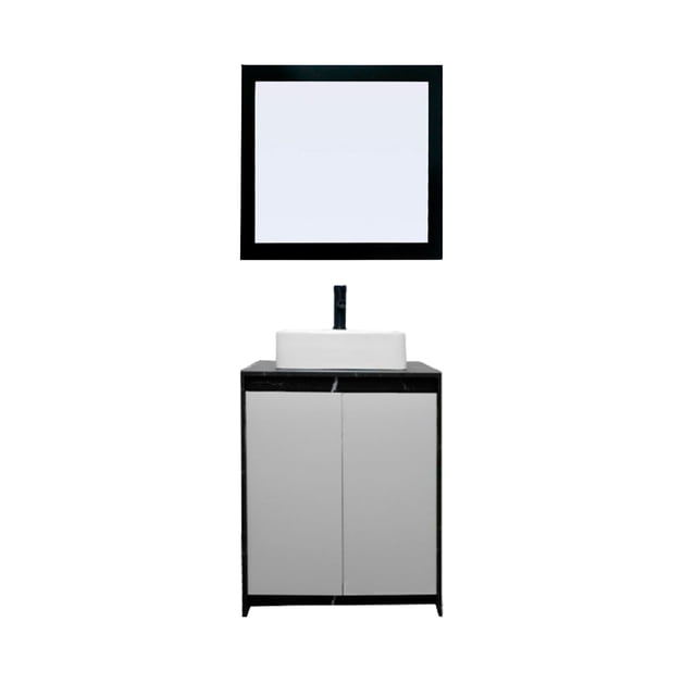 Gabinete De Baño Con Lavabo VARENNA Y Espejo Decorativo Decomobil