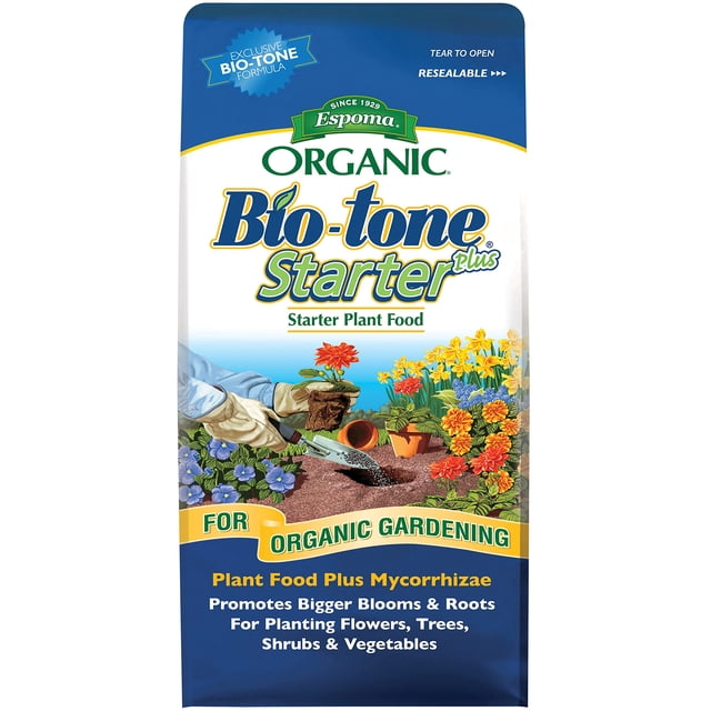 Espoma BTSP8 Organic 4-3-3 BioTone Starter Plus Fertilizer, 8 lb
