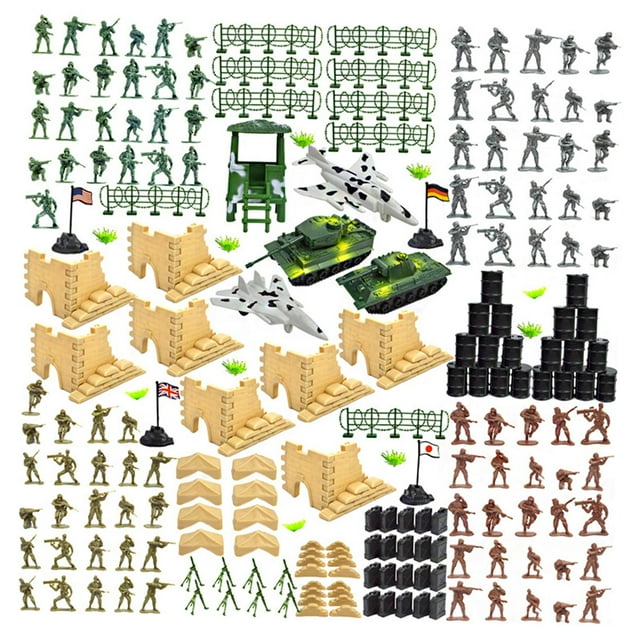 250xArmy Figuras De Acción War Soldiers Battlefield Accessories Zulema Juguetes de construcción