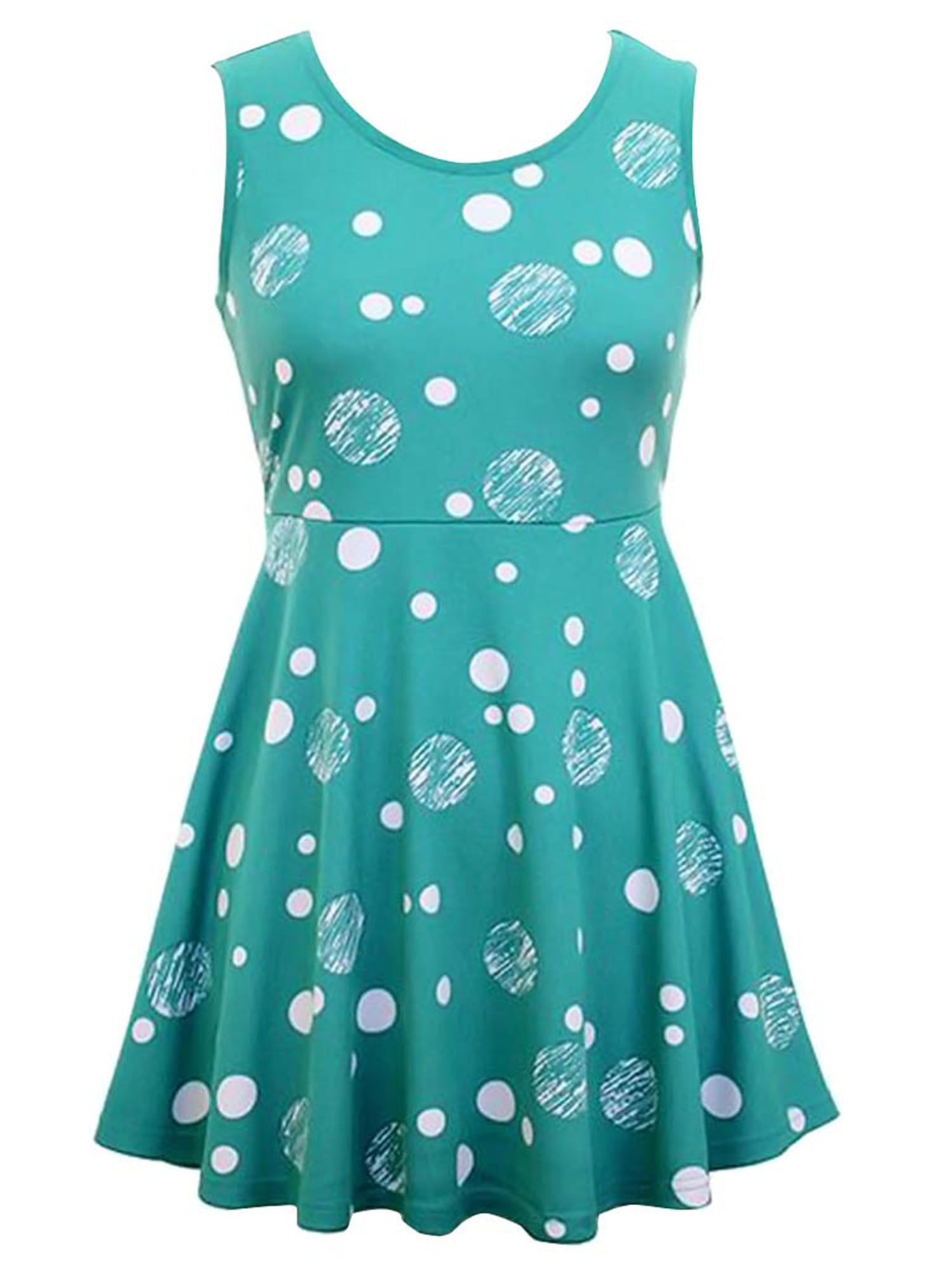 polka dot skater dress
