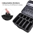 thumbnail image 3 of Byootique 16" 1200D Portable Travel Makeup Bag Cosmetic Artist Train Travel Case Organizer w/ Dividers & Strap Black, 3 of 12