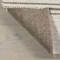 thumbnail image 5 of Rugs USA Birchwood Reversible Striped Wool Area Rug, 6' x 9', Birchwood Dark Beige, 5 of 8