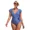 dark blue, variant on ATTRACO One Piece V Neck Bathing Suit Tie Front Ruched Swimwear S-XL