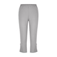 thumbnail image 6 of HongQid Women Capris High Waist Yoga Pants - Hollow Out Comfy Stretchy Seamless Leggings Workout Compression Capri Pants, 6 of 7