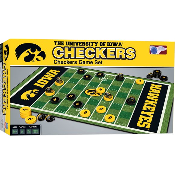 Juego de mesa MasterPieces NCAA Iowa Hawkeyes Checkers