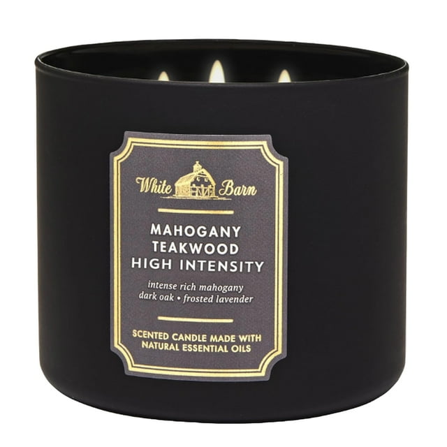 Candle Bath & Body Works White Barn, madera de caoba y teca, 415 ml