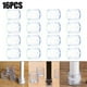 thumbnail image 1 of Clear Table Chair Legs Cap Feet Silicone Pad Covers Floor Protector Set, 1 of 5