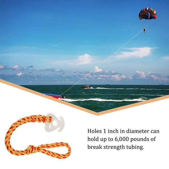 Boat Tow Tube Rope Connector Plastic Harness Outdoor Durable Supplies Water Ski Water Sports Canoe Drifting Towing Spare Waterboarding Accessories Yellow Red