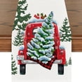 thumbnail image 1 of Camino de mesa navideño de 5 piezas, decoración de mesa de comedor de cocina de vacaciones de invierno de temporada para decoración de fiesta en el hogar interior y exterior, 1 of 5
