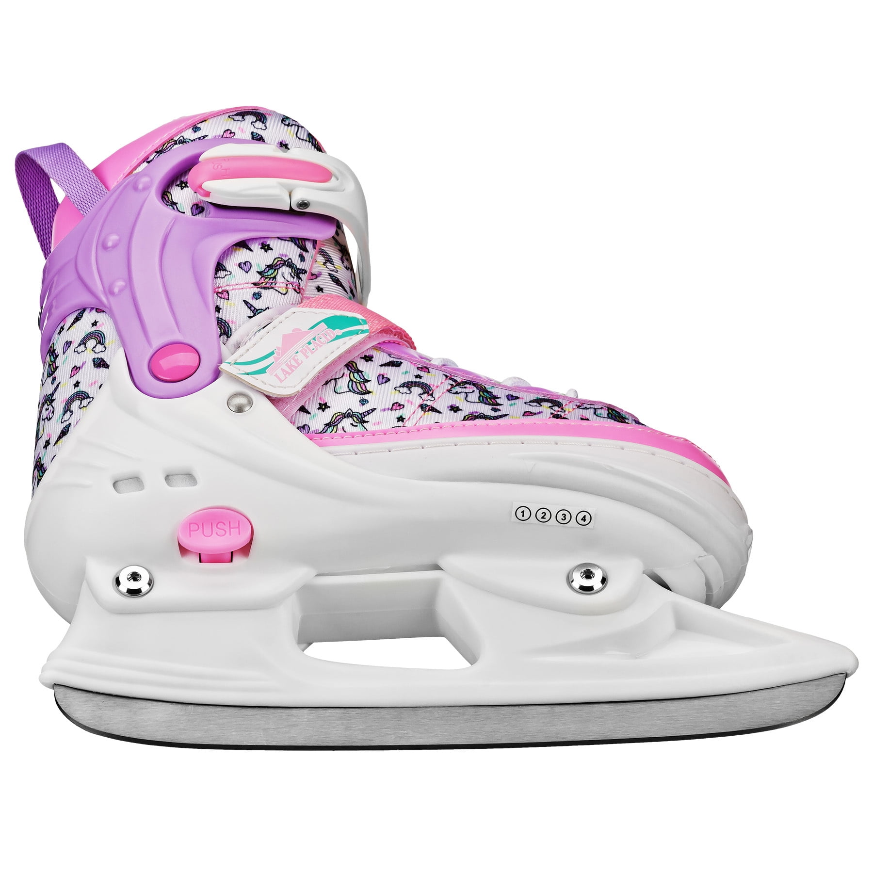 Lake Placid Youth Glacier Adjustable Ice Skates Size Medium (1-4)
