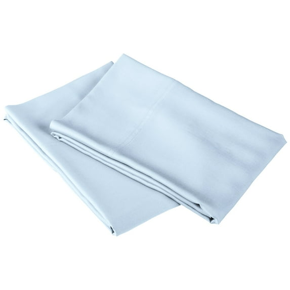 Rayon from Bamboo Solid Pillowcase Set Light Blue / King