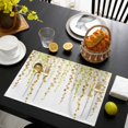 thumbnail image 3 of Sage Green Polka Dots Placemats Set of 4, Vintage Abstract Art Watercolor Placemats for Dining Table, Place Mats for Kitchen Tabletop, Waterproof Wipeable Dining Table Mats Set, 3 of 9