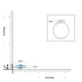 thumbnail image 3 of ANGARA Natural Classic Round Aquamarine and Diamond Three Stone Ring in 925 Sterling Silver for Women (Size-4mm) | March Birthstone, Anniversary, Jewelry Gift for Women | Natural Aquamarine Ring, 3 of 7