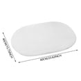 thumbnail image 3 of Oval Rug,Soft Fluffy Area Rug for Bedroom,Cream White Fuzzy Shaggy Oval Throw Rugs for Bedside,Non-Slip Cozy Plush Shag Carpet for Room Dorm Living Room,40x60cm, 3 of 5