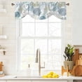 thumbnail image 4 of Summer Marine Life Tie Up Valances Curtain, Adjustable Kitchen Colorful Graffiti Corals Shell Sea Conch Starfish Valances for Windows Decor, Rod Pocket Short Curtains Set for Bedroom/Bathroom 60"x18", 4 of 9