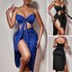 thumbnail image 4 of Vestido de mujer Irfora Vestido ajustado de mujer Vestido sin mangas de tubo ahuecado Vestido con abertura frontal atada para clubes de fiesta Irfora Vestido de mujer, 4 of 7