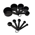 thumbnail image 1 of 10pcs Measuring Spoons Set Plastic Measure Spoon With Scale Kitchen Tool For Liquid Spice Powder (black), 1 of 3