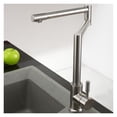 thumbnail image 3 of Stainless Steel Deck Mounted Kitchen Faucets Pot Filler Taps Swivel Folding Retractable Spout Stretch Basin Sink Single Cold Tap ,High Water Flow Rate, 3 of 7