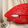 thumbnail image 3 of Christmas Red Plaid Throw Pillow Covers 18x18 Inch Set of 2 Buffalo Check Holiday Decorative Cushion Case Farmhouse Home Decor for Couch Bed Living Room, 3 of 11