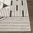 thumbnail image 2 of Pisa Black 6'7" x 9' Modern Rectangle Area Rug, 2 of 7